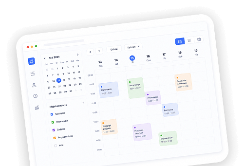 mDS Space calendar interface
